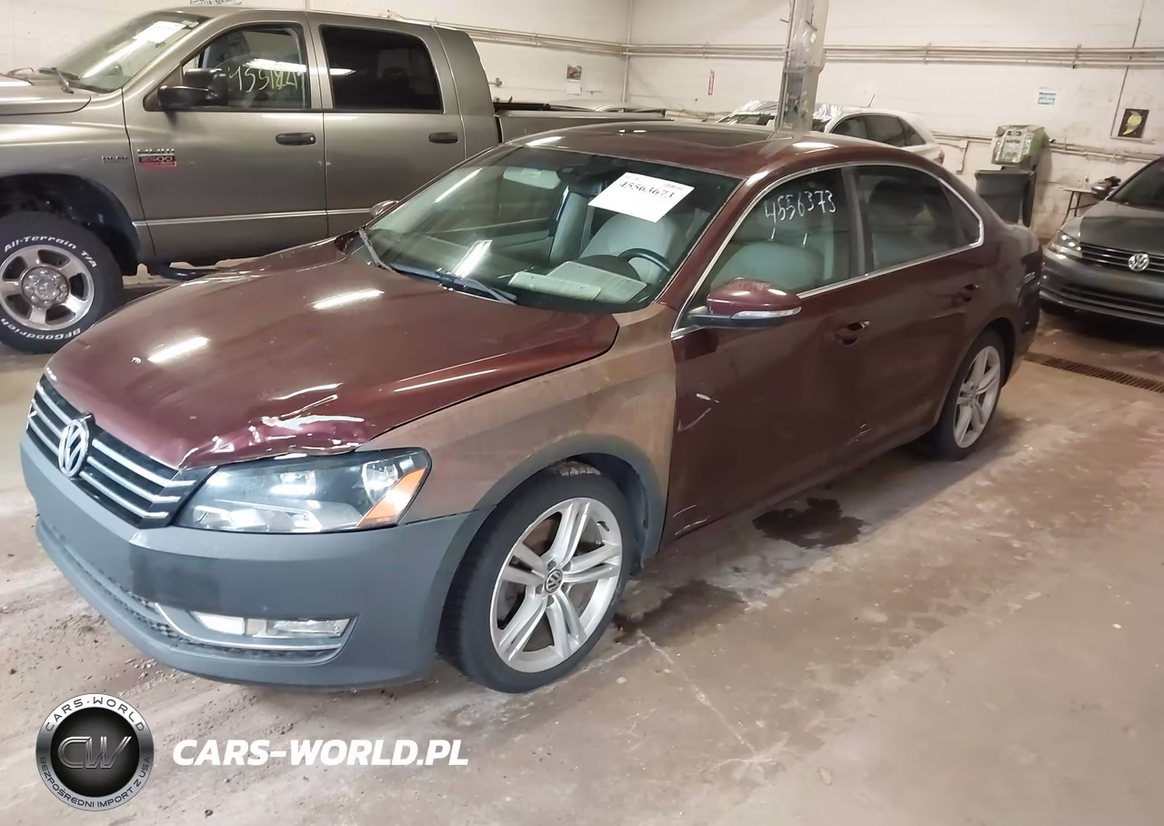 2012 Volkswagen Passat 3.6L V6 Se VIN:1VWBM7A3XCC091955 - 2