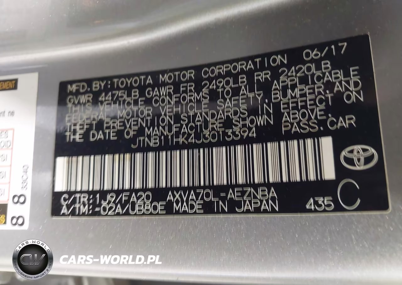 2018 Toyota Camry Le VIN:JTNB11HK4J3013394 - 9