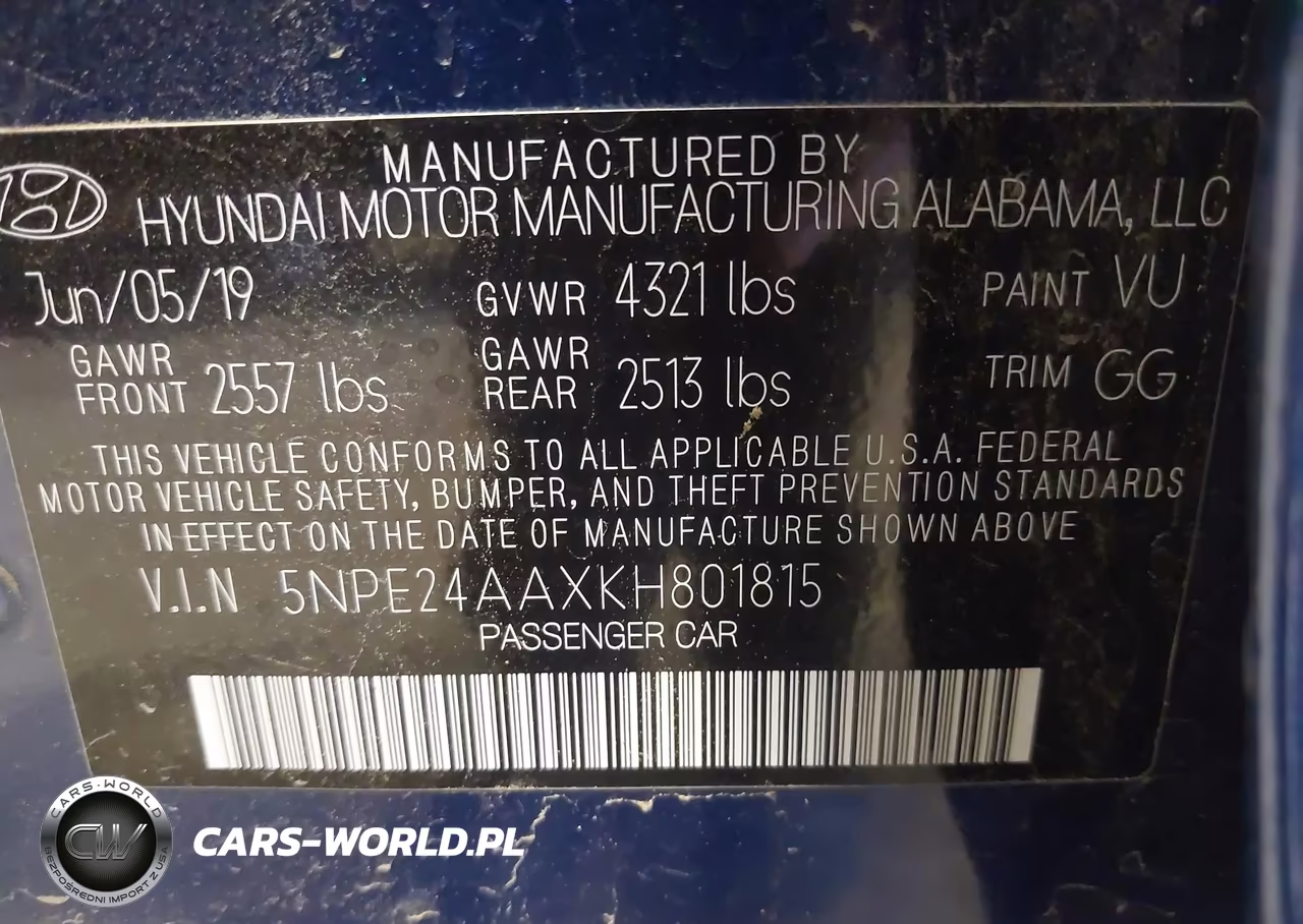 2019 Hyundai Sonata Eco VIN:5NPE24AAXKH801815 - 9