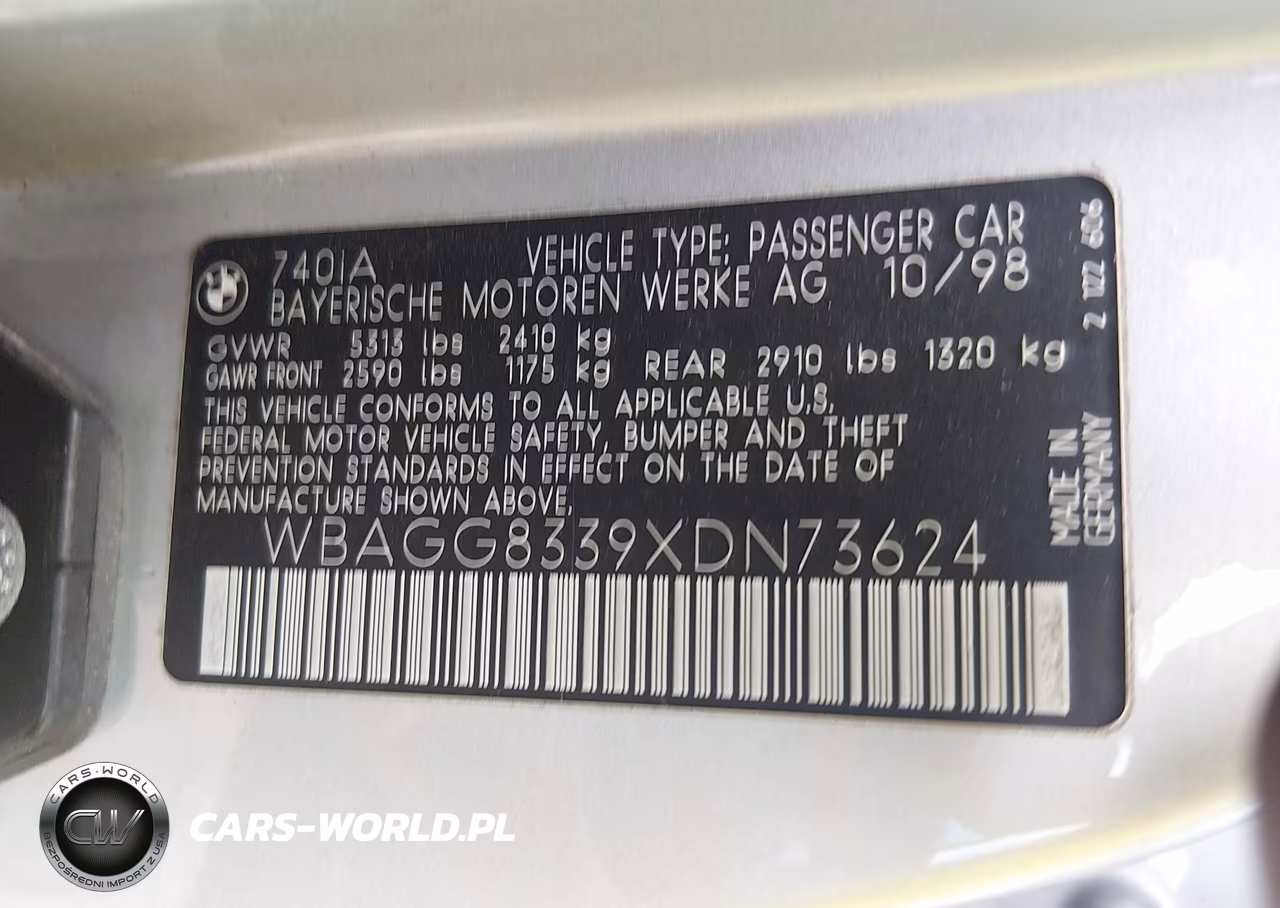 1999 BMW 740Ia VIN:WBAGG8339XDN73624 - 9