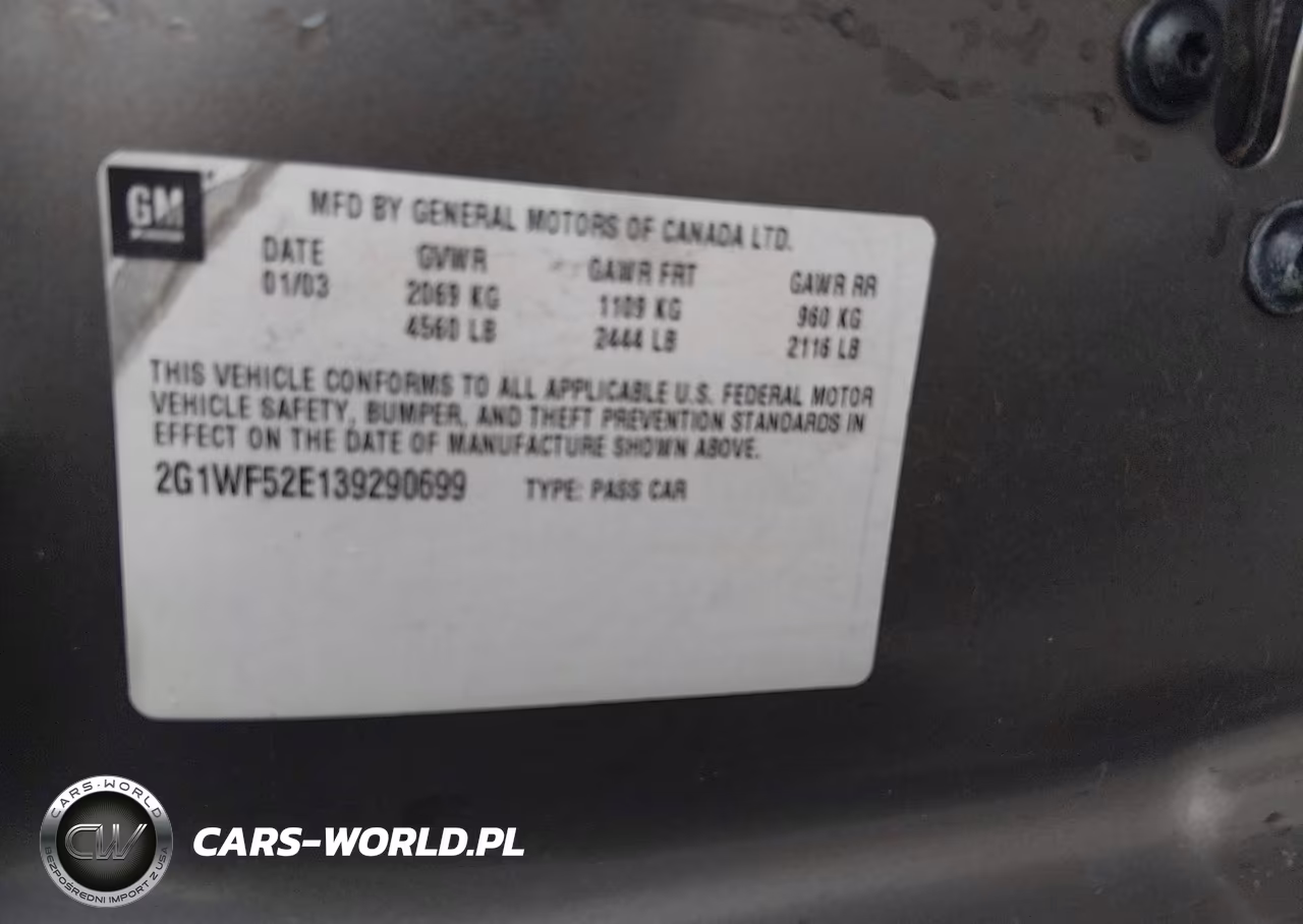 2003 Chevrolet Impala VIN:2G1WF52E139290699 - 9