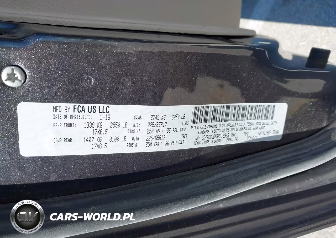 2016 Dodge Grand Caravan Sxt VIN:2C4RDGCGXGR219903 - 9