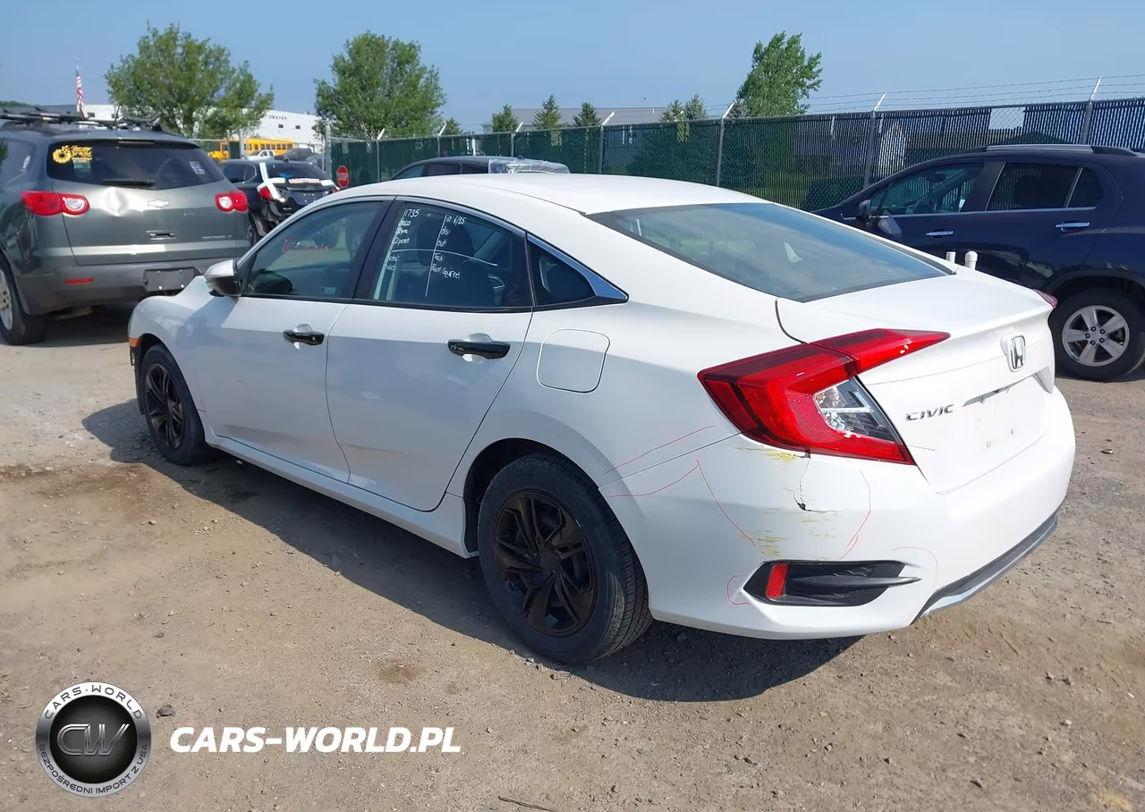 2021 Honda Civic Lx VIN:19XFC2F61ME200410 - 3