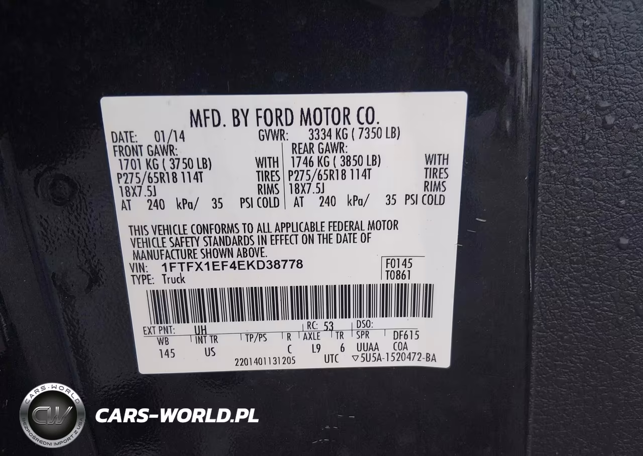 2014 Ford F-150 Stx VIN:1FTFX1EF4EKD38778 - 9