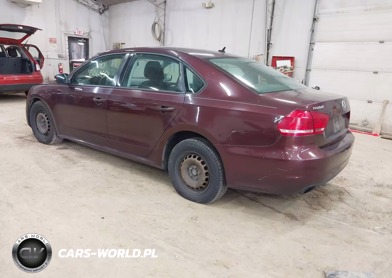 2014 Volkswagen Passat 2.5L S VIN:1VWAP7A31EC012209 - 3