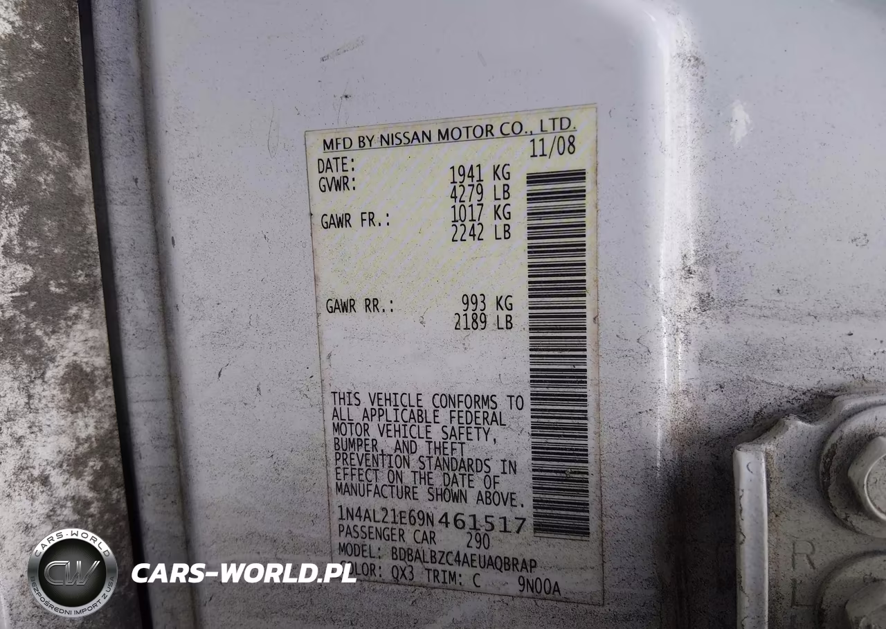 2009 Nissan Altima 2.5 S VIN:1N4AL21E69N461517 - 9