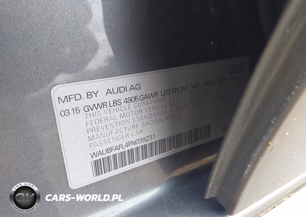 2015 Audi A4 2.0T Premium VIN:WAUBFAFL4FN039231 - 9