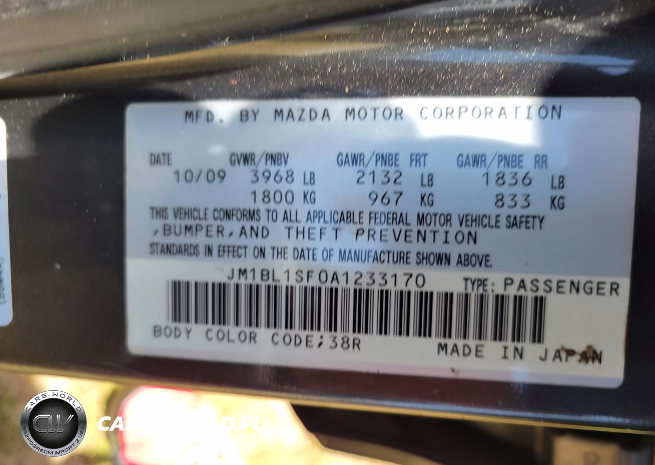 2010 Mazda Mazda3 I Touring VIN:JM1BL1SF0A1233170 - 9