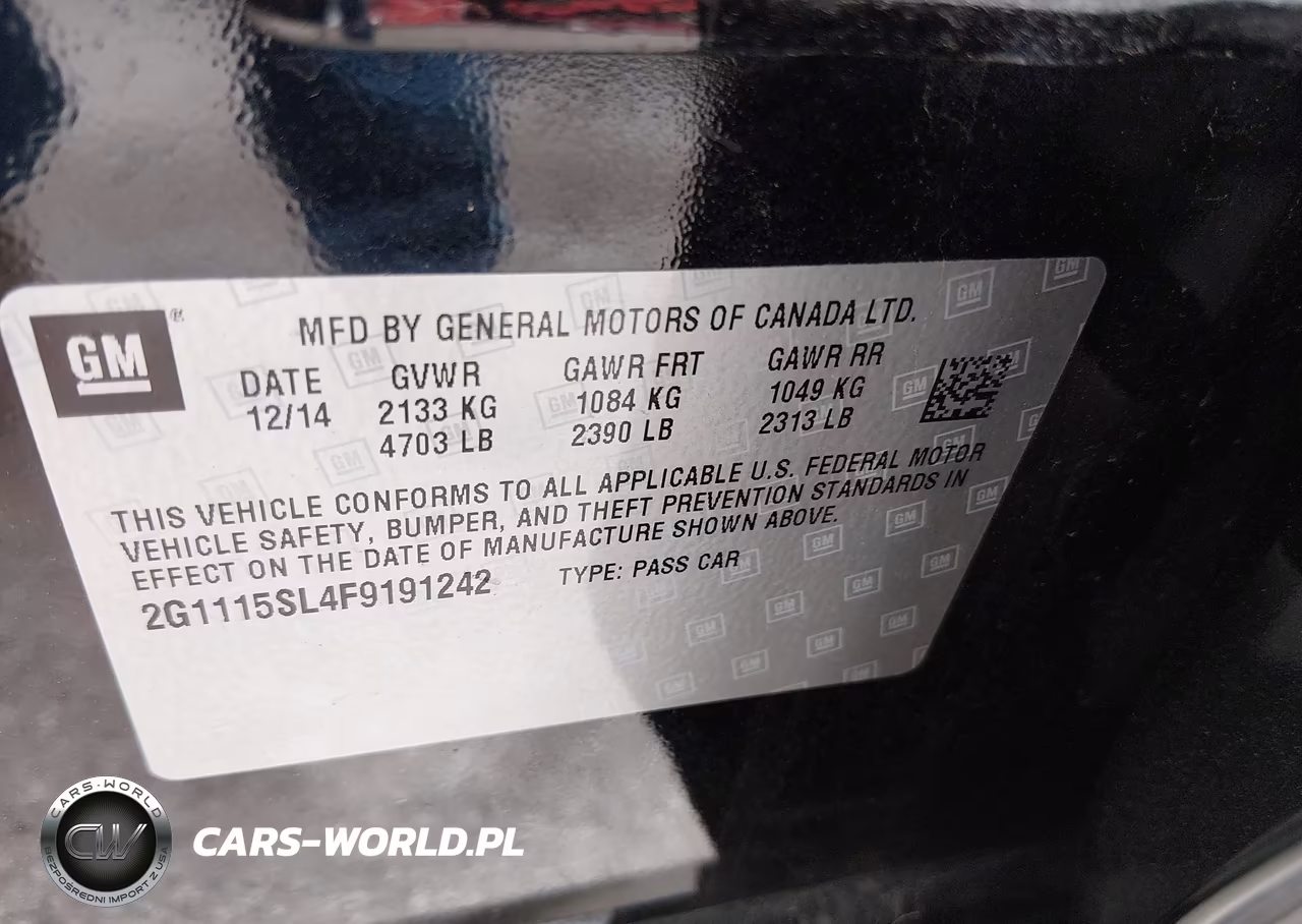 2015 Chevrolet Impala 1Lt VIN:2G1115SL4F9191242 - 9