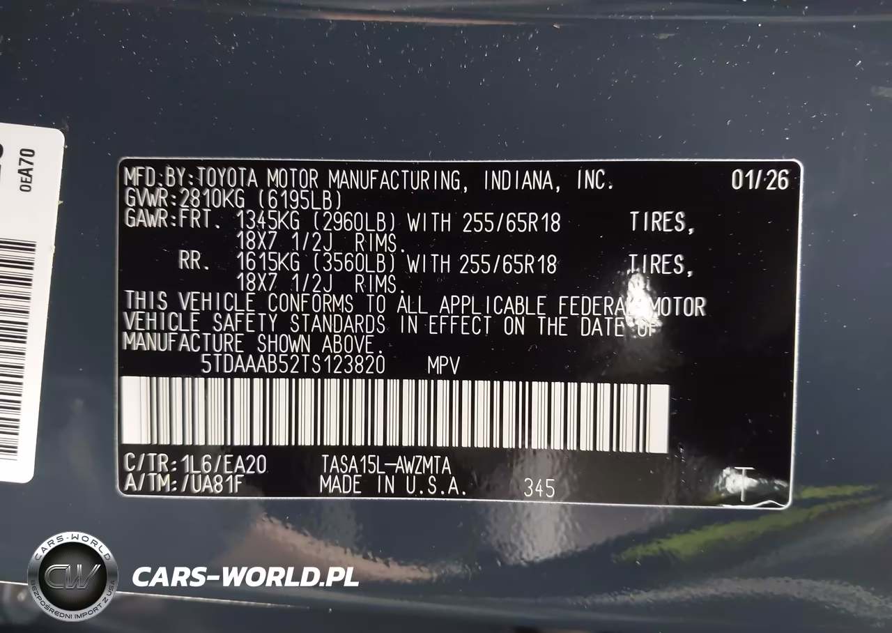 2026 Toyota Grand Highlander Xle VIN:5TDAAAB52TS123820 - 9