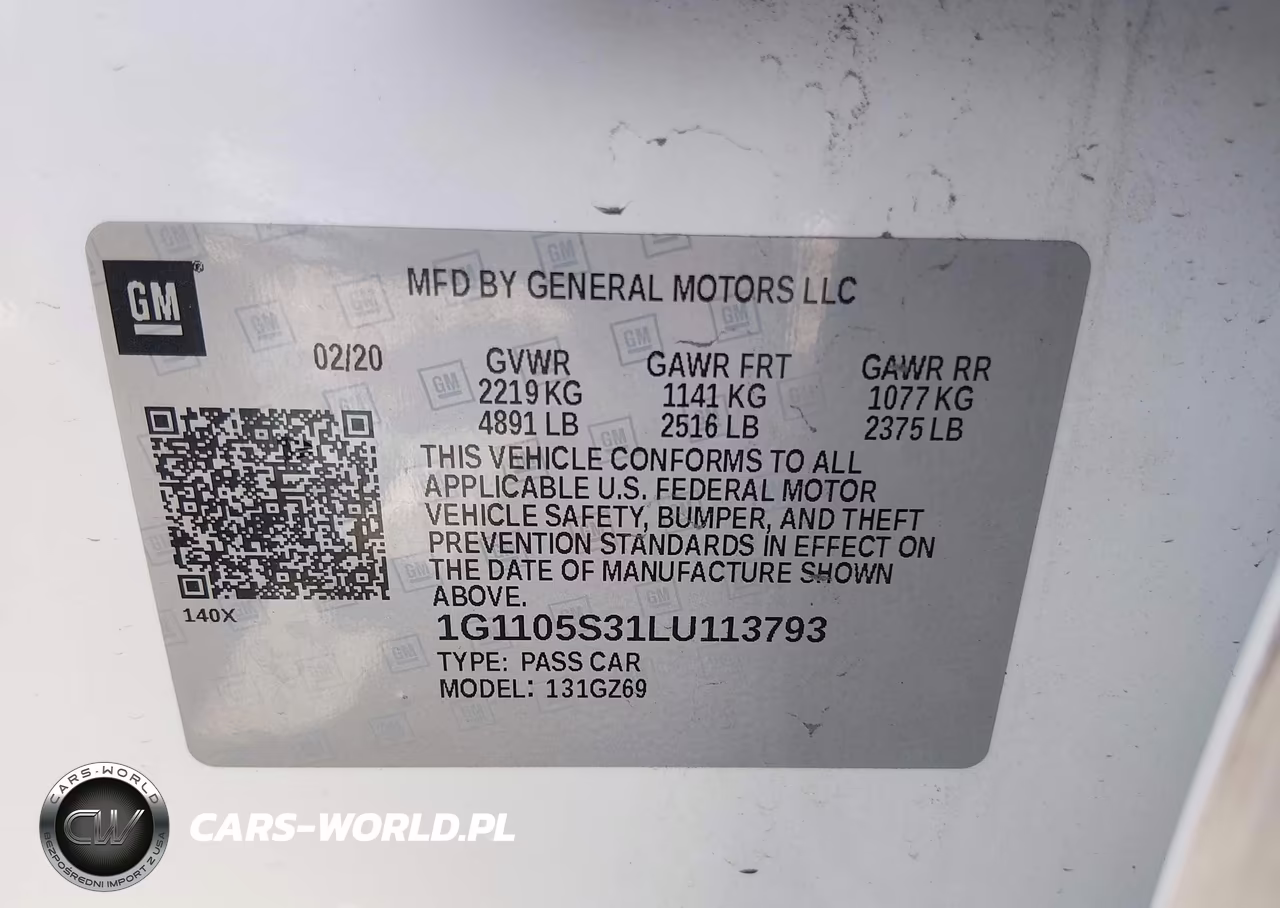 2020 Chevrolet Impala Fwd Premier VIN:1G1105S31LU113793 - 9