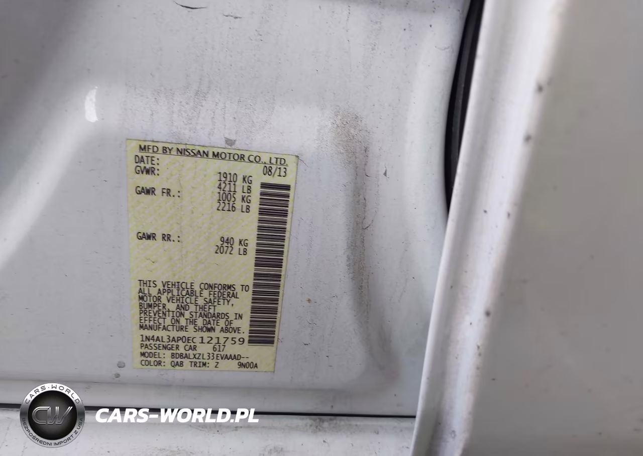 2014 Nissan Altima 2.5 Sl VIN:1N4AL3AP0EC121759 - 9