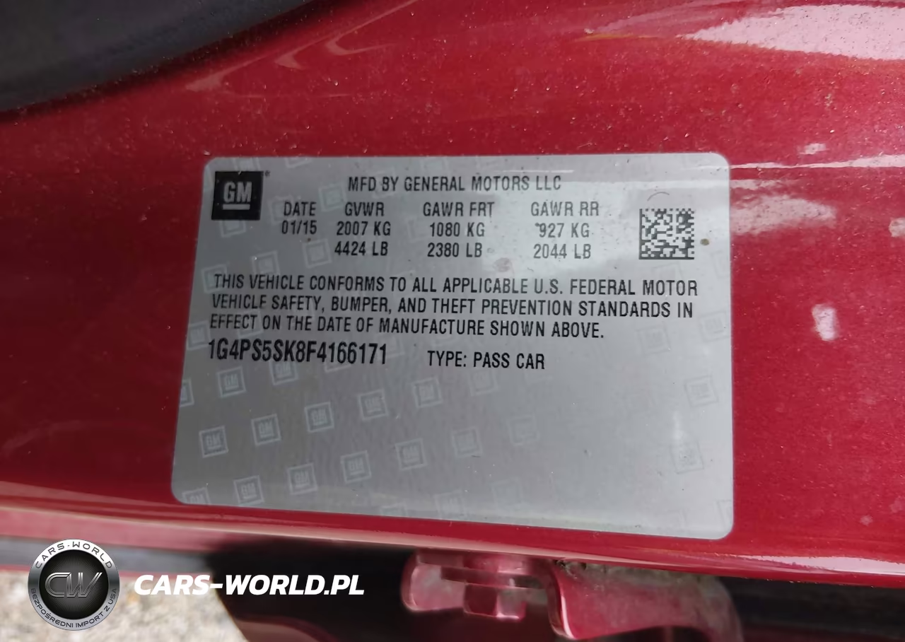 2015 Buick Verano Leather Group VIN:1G4PS5SK8F4166171 - 9