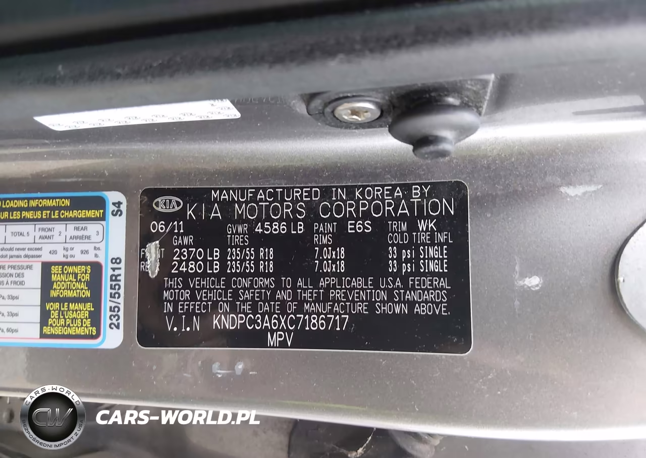 2012 Kia Sportage Sx VIN:KNDPC3A6XC7186717 - 9
