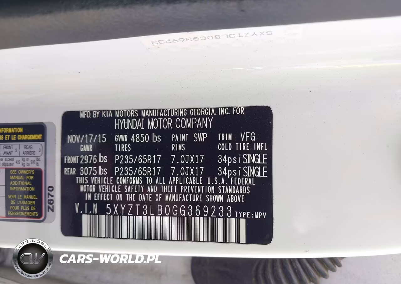 2016 Hyundai Santa Fe Sport 2.4L VIN:5XYZT3LB0GG369233 - 9