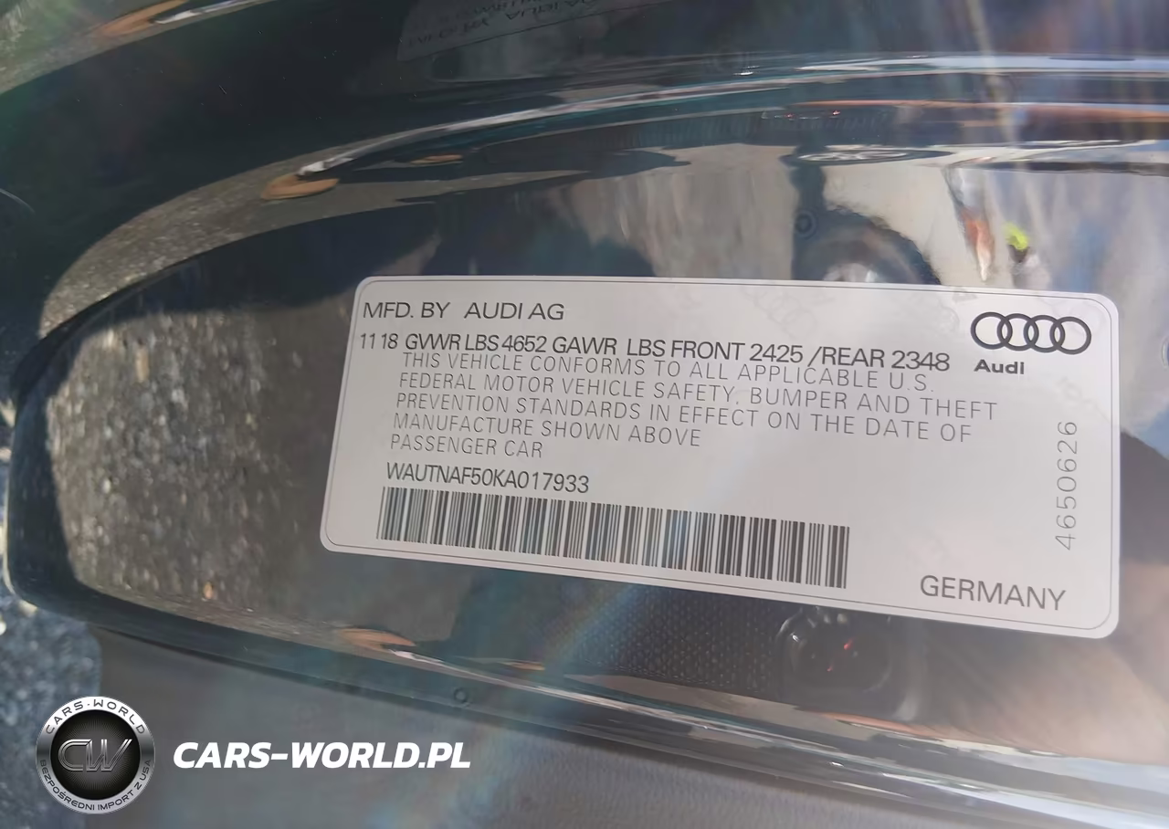 2019 Audi A5 45 Premium VIN:WAUTNAF50KA017933 - 9