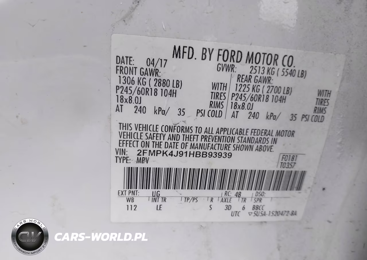 2017 Ford Edge Sel VIN:2FMPK4J91HBB93939 - 9