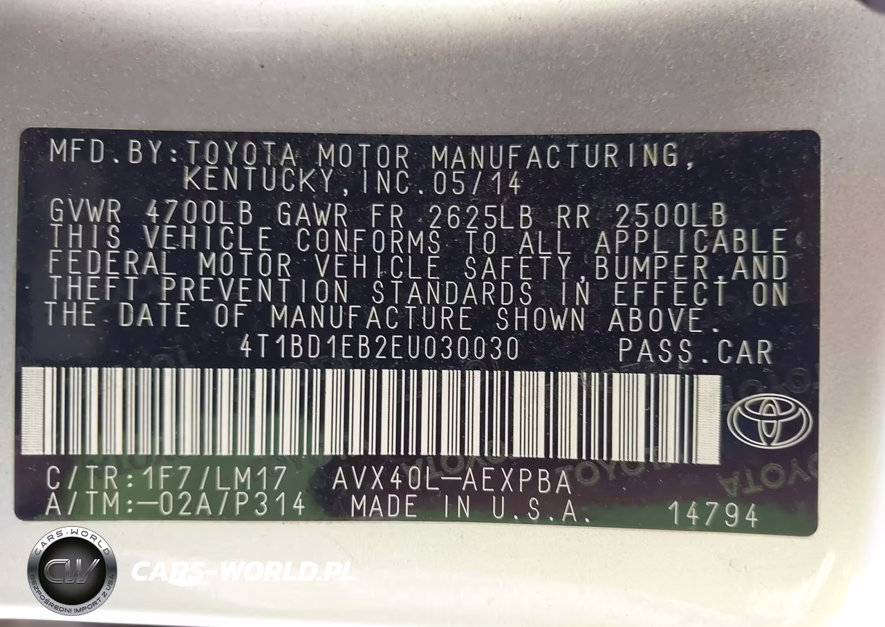 2014 Toyota Avalon Hybrid Limited VIN:4T1BD1EB2EU030030 - 9