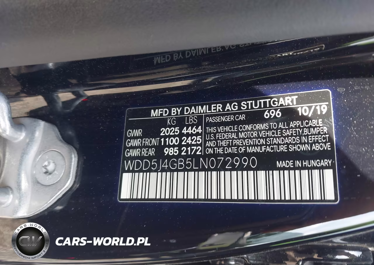 2020 Mercedes-Benz Cla 250 VIN:WDD5J4GB5LN072990 - 9