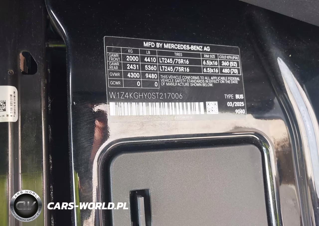 2025 Mercedes-Benz Sprinter 2500 High Roof 4-Cyl Diesel VIN:W1Z4KGHY0ST217006 - 9