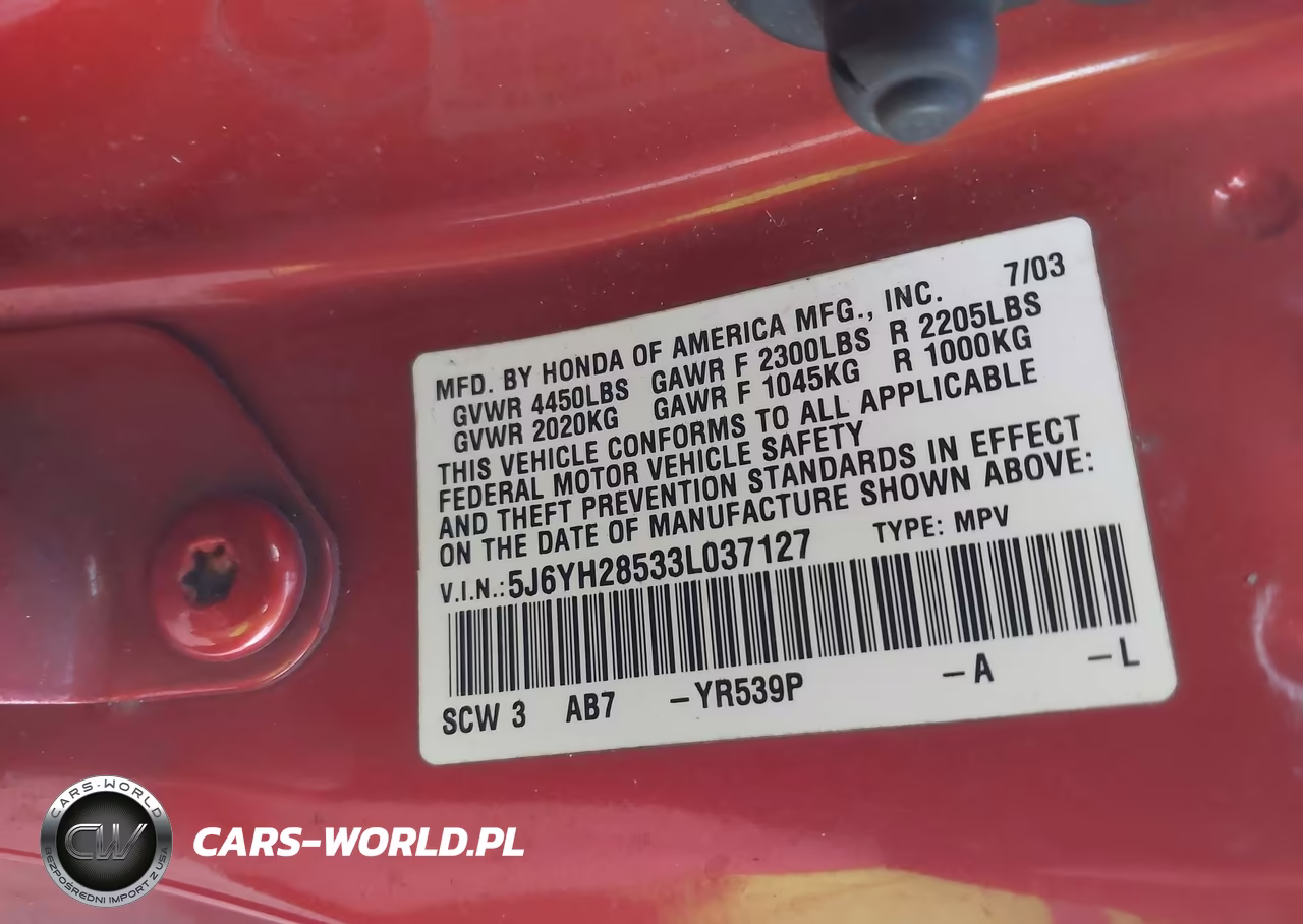2003 Honda Element Ex VIN:5J6YH28533L037127 - 9