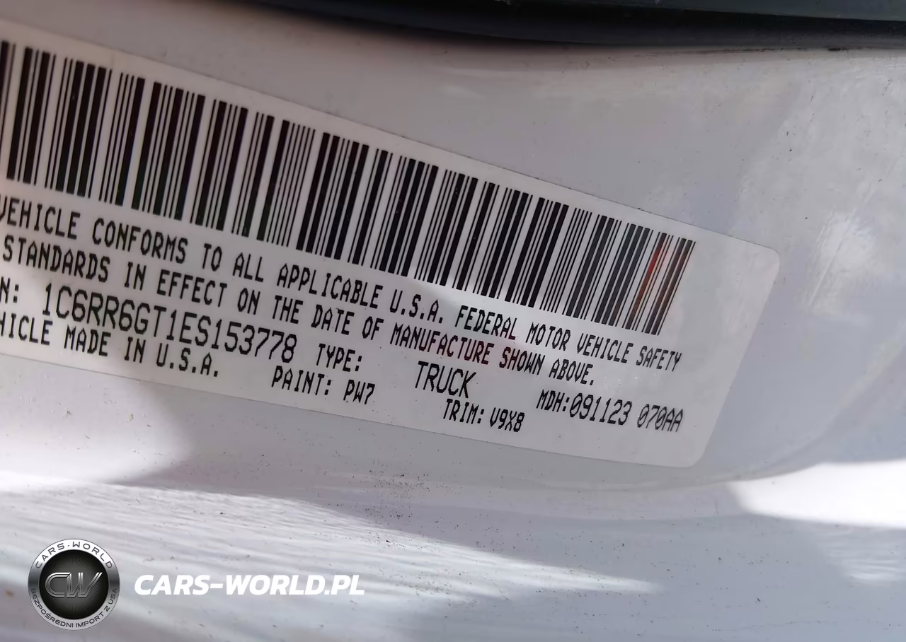 2014 Ram 1500 Slt VIN:1C6RR6GT1ES153778 - 9