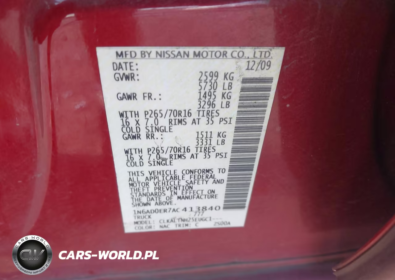 2010 Nissan Frontier Se VIN:1N6AD0ER7AC413840 - 9