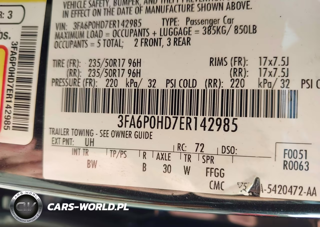 2014 Ford Fusion Se VIN:3FA6P0HD7ER142985 - 9