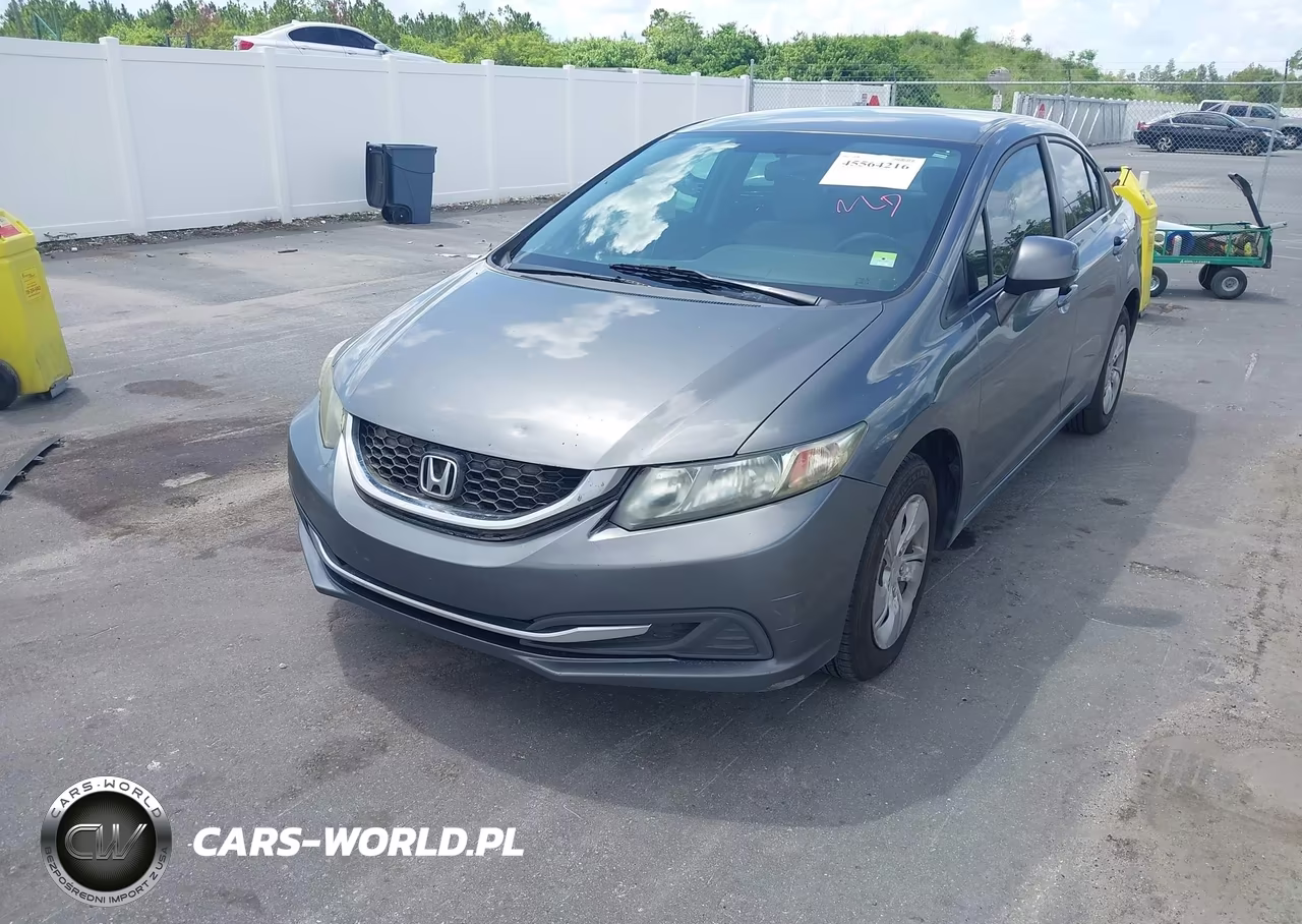 2013 Honda Civic Lx VIN:2HGFB2F51DH300653 - 2