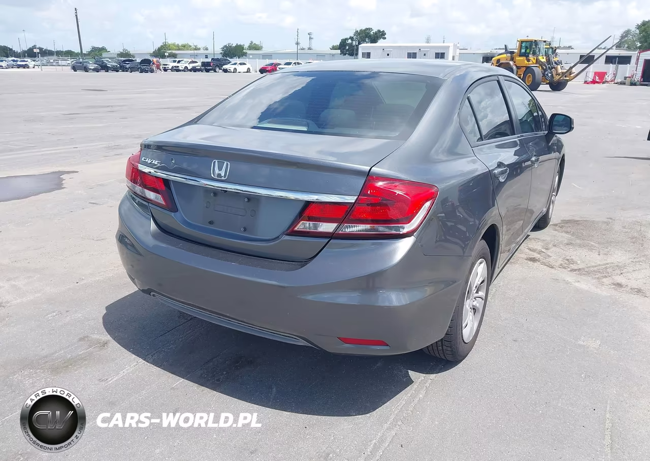 2013 Honda Civic Lx VIN:2HGFB2F51DH300653 - 4