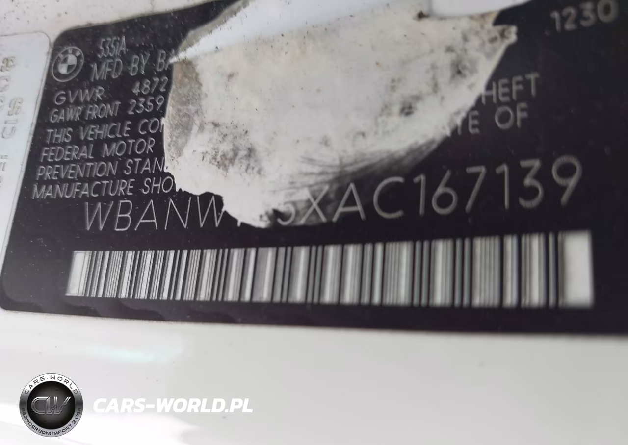 2010 BMW 535I VIN:WBANW1C5XAC167139 - 9