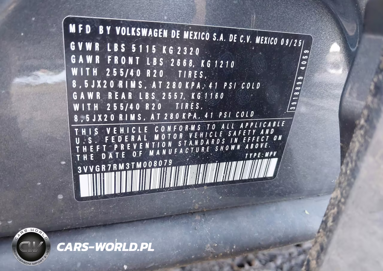 2026 Volkswagen Tiguan Se R-Line Black VIN:3VVGR7RM3TM008079 - 9