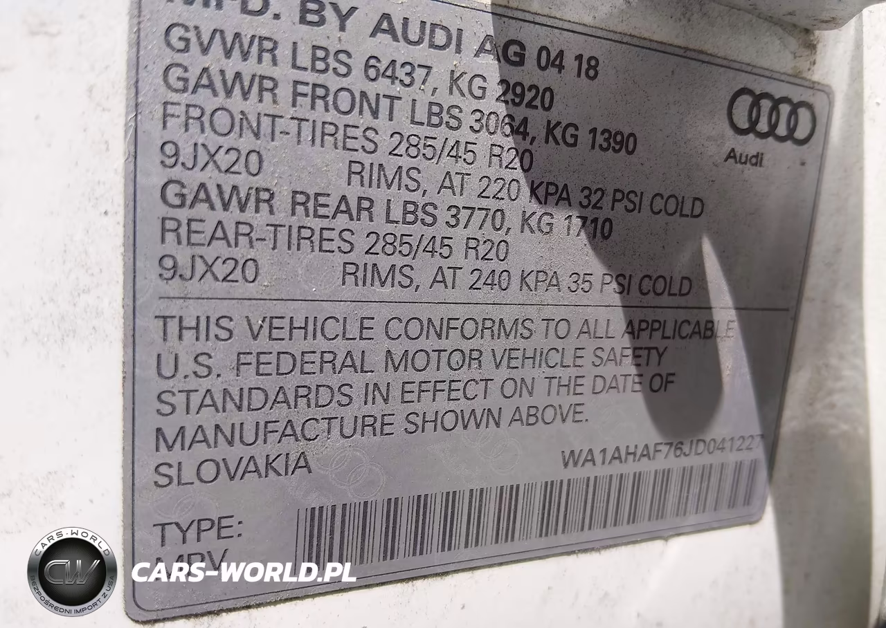 2018 Audi Q7 2.0T Premium VIN:WA1AHAF76JD041227 - 9
