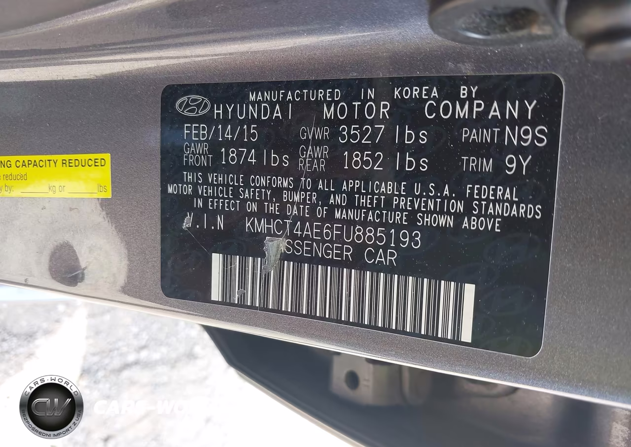2015 Hyundai Accent Gls VIN:KMHCT4AE6FU885193 - 9