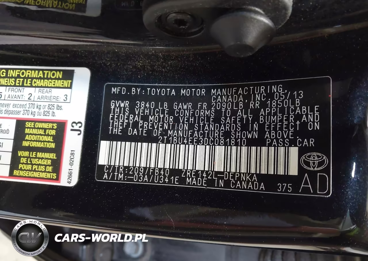 2013 Toyota Corolla Le VIN:2T1BU4EE3DC081810 - 9