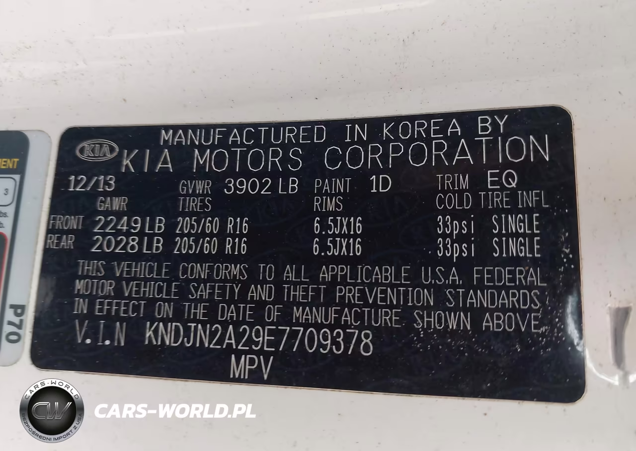 2014 Kia Soul VIN:KNDJN2A29E7709378 - 9
