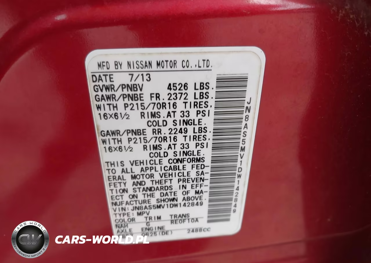 2013 Nissan Rogue S VIN:JN8AS5MV1DW142849 - 9