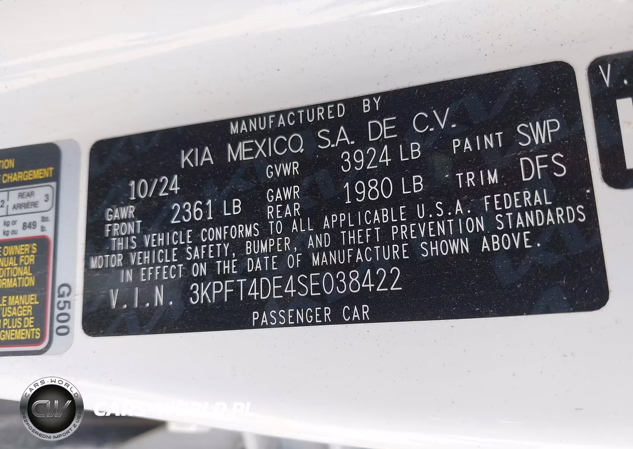 2025 Kia K4 Lxs VIN:3KPFT4DE4SE038422 - 9