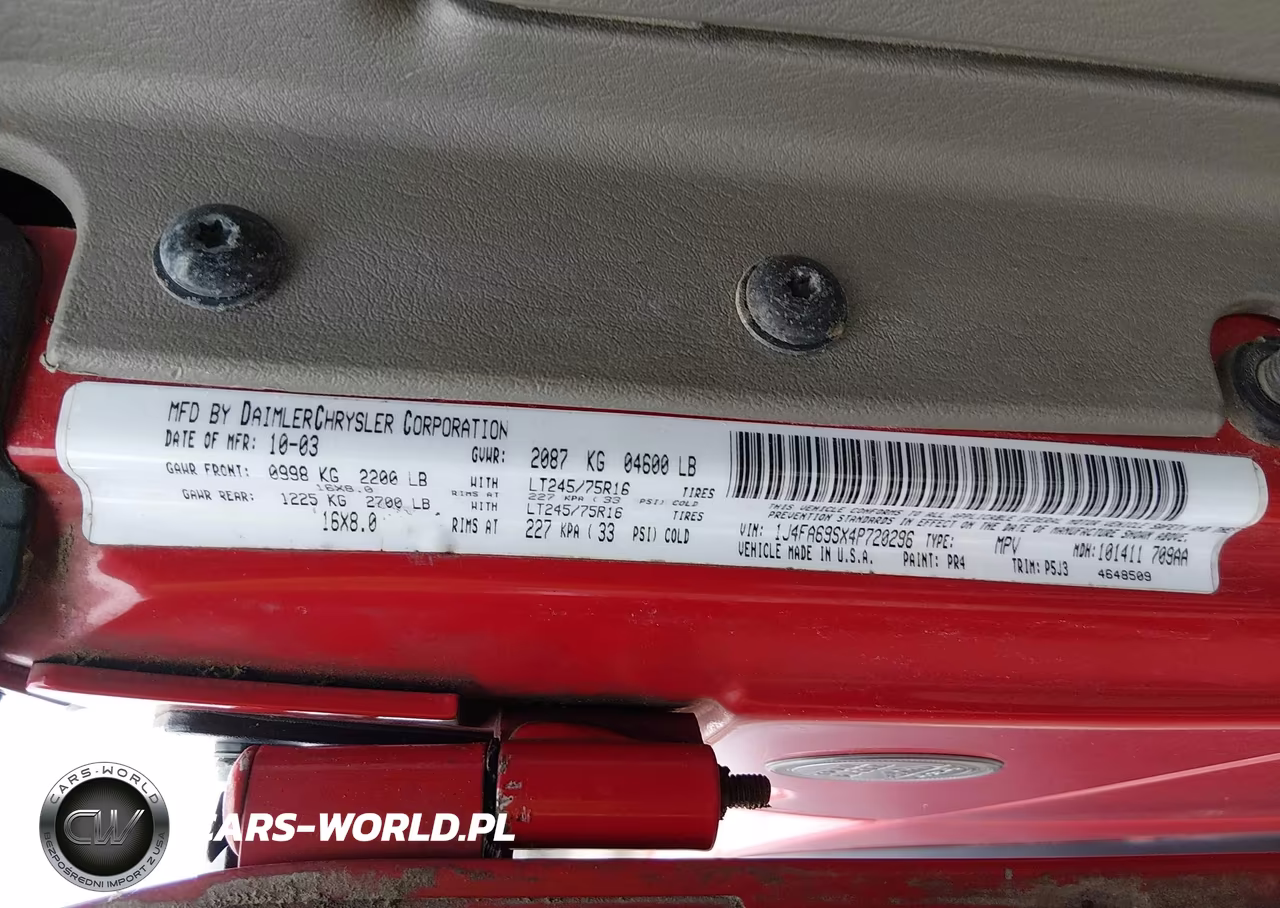 2004 Jeep Wrangler Rubicon VIN:1J4FA69SX4P720296 - 9