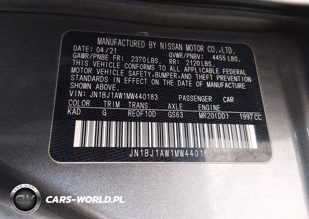 2021 Nissan Rogue Sport S Awd Xtronic Cvt VIN:JN1BJ1AW1MW440183 - 9