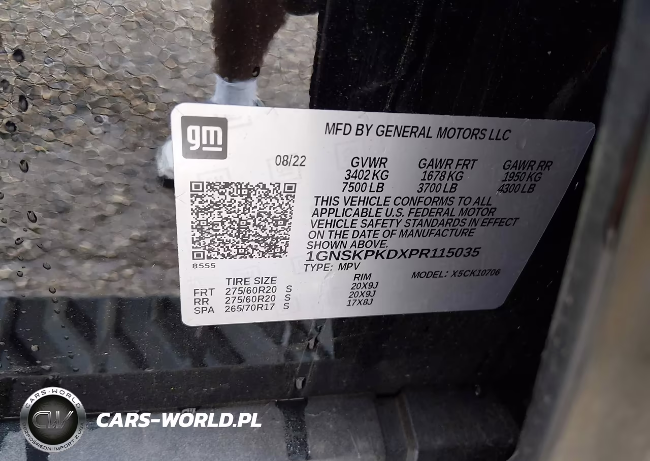 2023 Chevrolet Tahoe 4Wd Z71 VIN:1GNSKPKDXPR115035 - 9