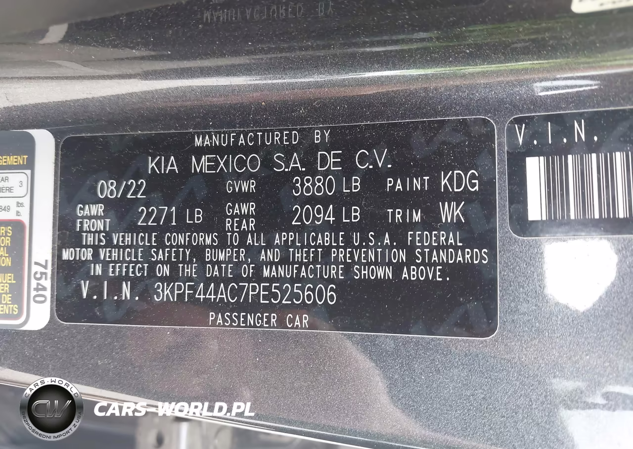 2023 Kia Forte Gt Manual VIN:3KPF44AC7PE525606 - 9