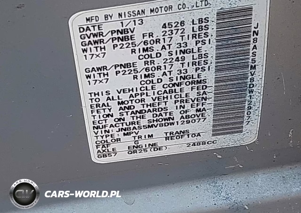 2013 Nissan Rogue Sv VIN:JN8AS5MV8DW129077 - 9
