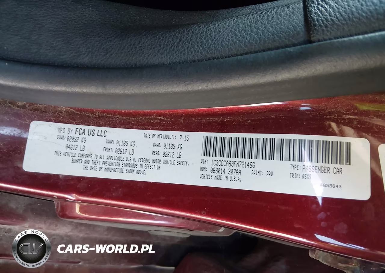 2015 Chrysler 200 Limited VIN:1C3CCCAB3FN721466 - 9