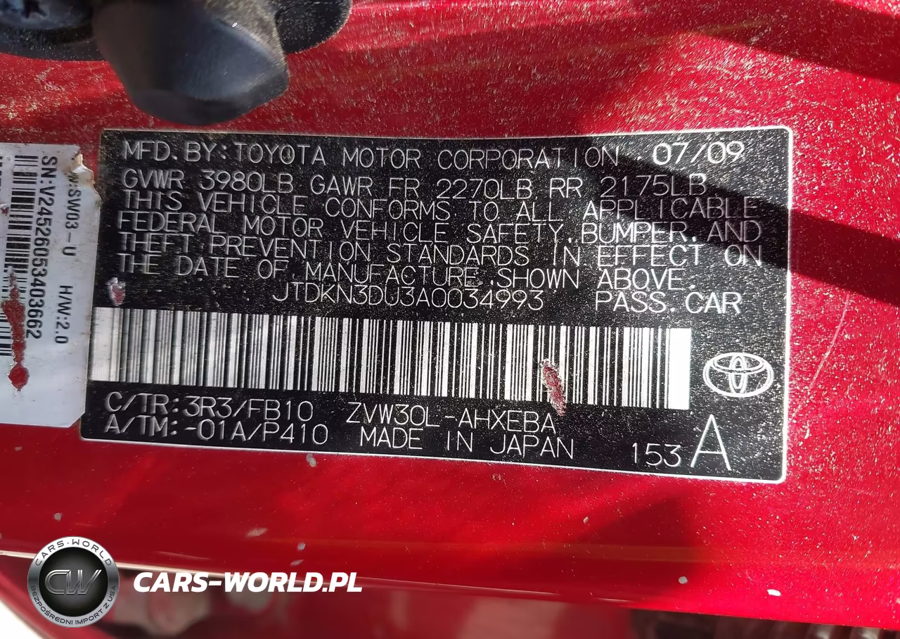 2010 Toyota Prius Iii VIN:JTDKN3DU3A0034993 - 9