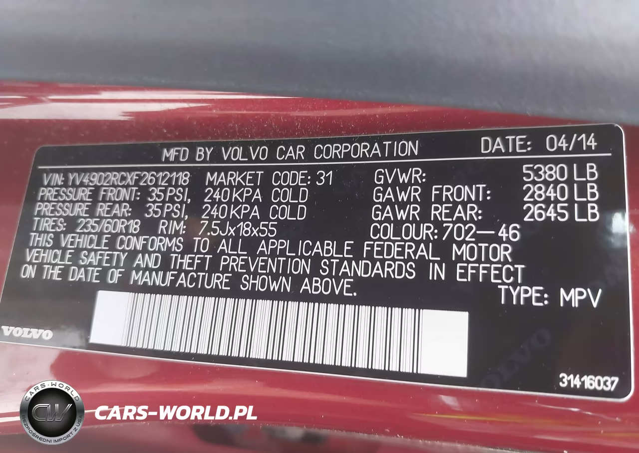 2015 Volvo Xc60 T6 Premier Plus VIN:YV4902RCXF2612118 - 9