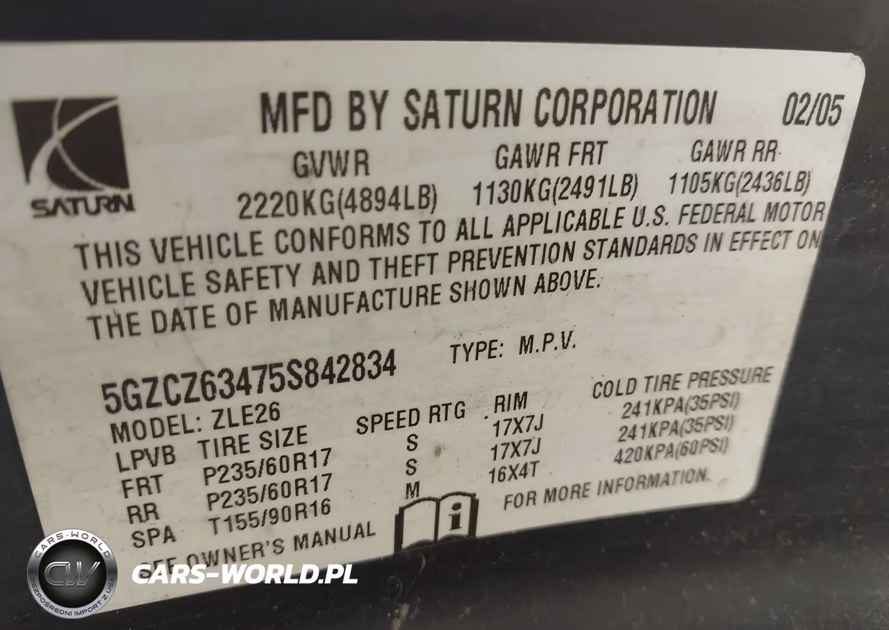 2005 Saturn Vue V6 VIN:5GZCZ63475S842834 - 9