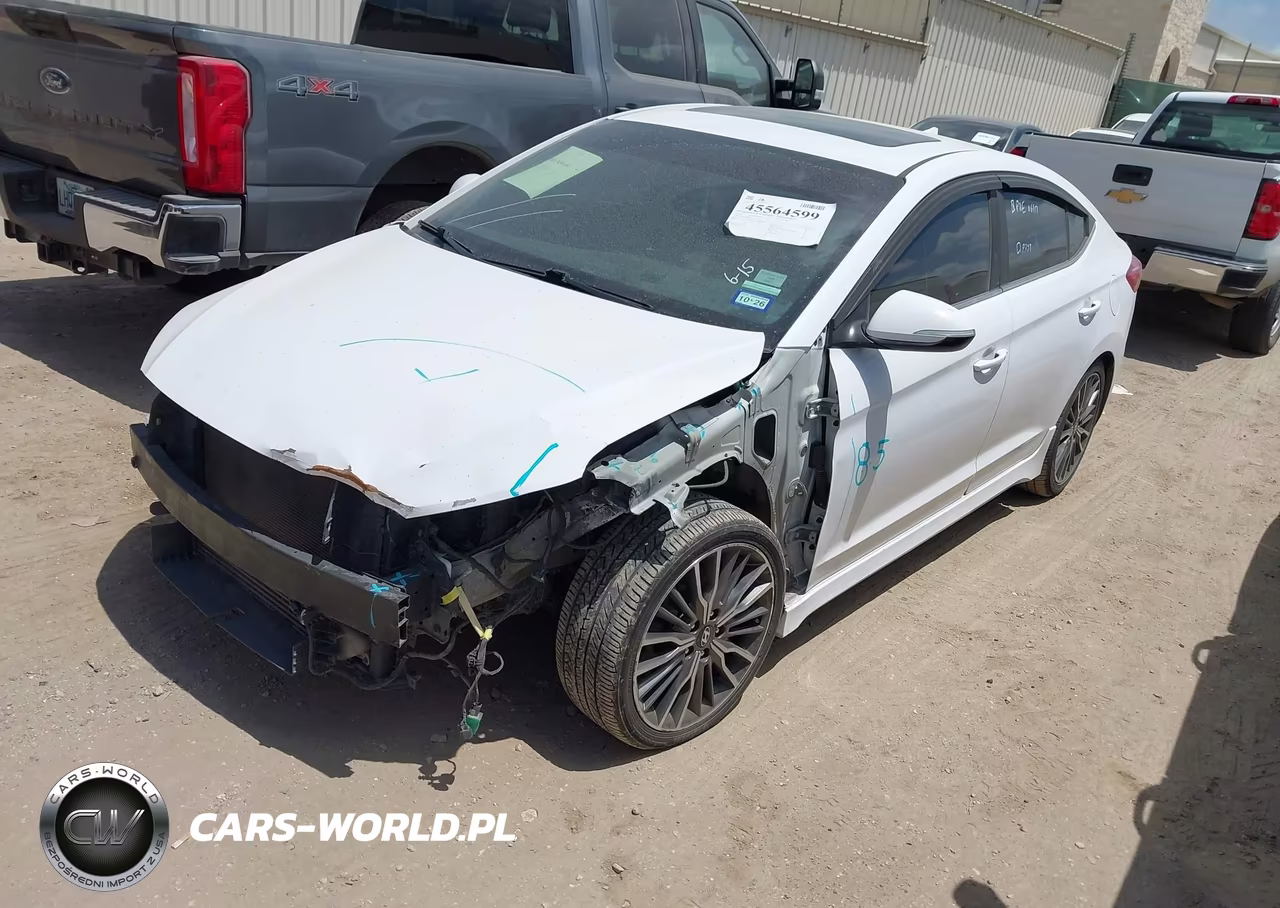 2018 Hyundai Elantra Sport VIN:KMHD04LB7JU450224 - 2