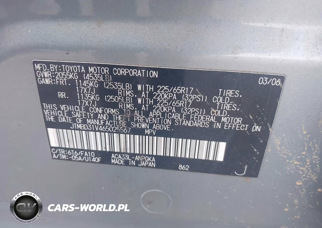 2006 Toyota Rav4 Limited VIN:JTMBD31V465025567 - 9