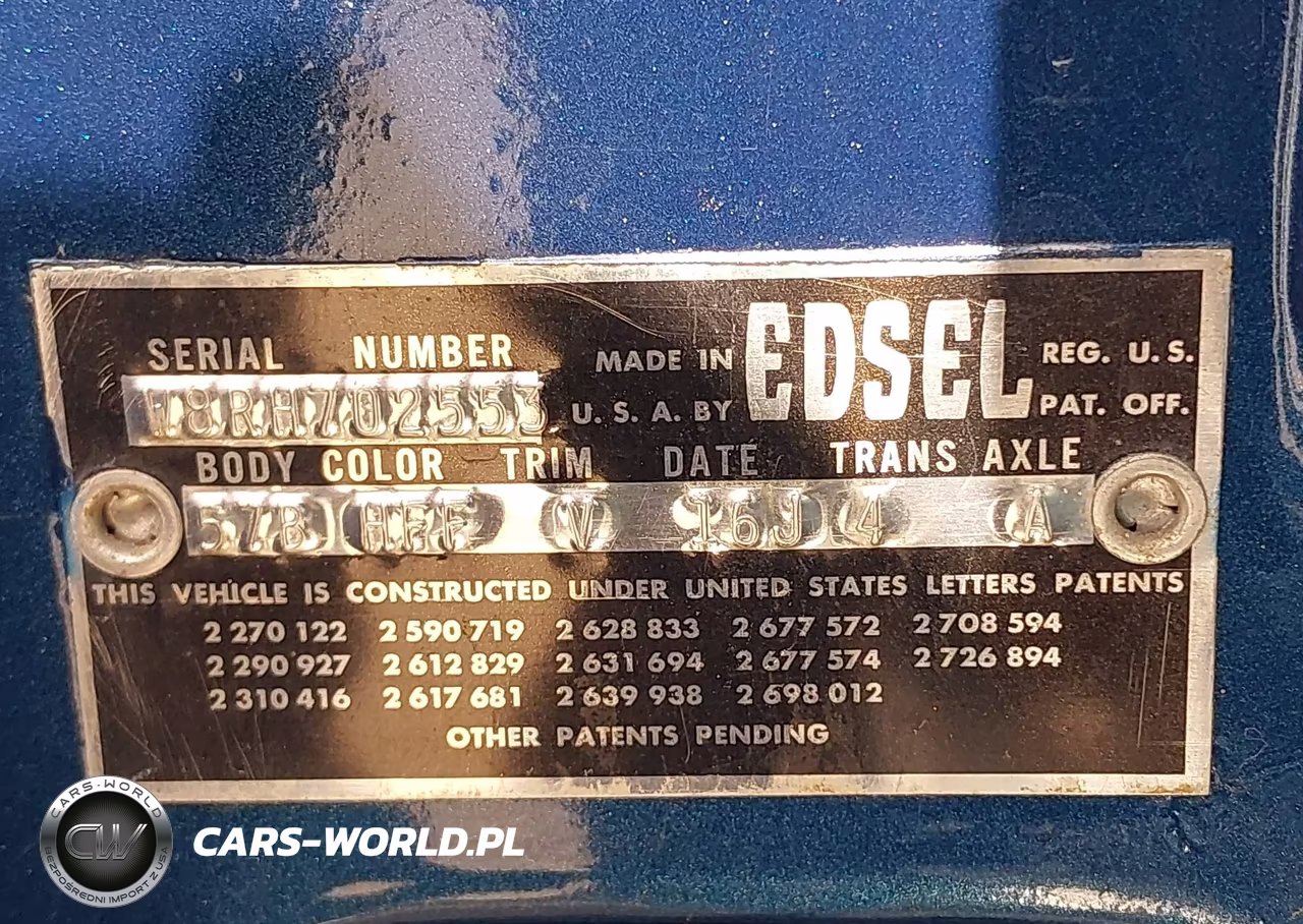 1958 Edsel Pacer VIN:W8RH702553 - 9